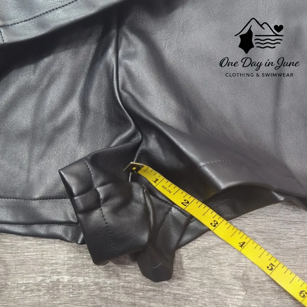 Altar'd State Black Faux Leather Shorts - Picture 5 of 7